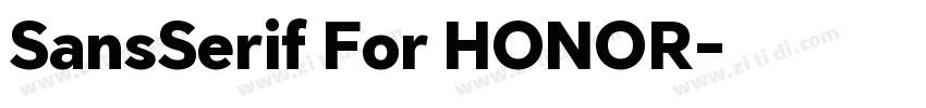 SansSerif For HONOR字体转换